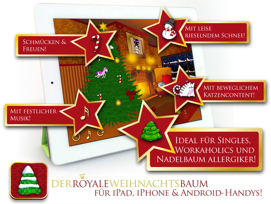 Royal Christmas Tree for iPad, iPhone, Android