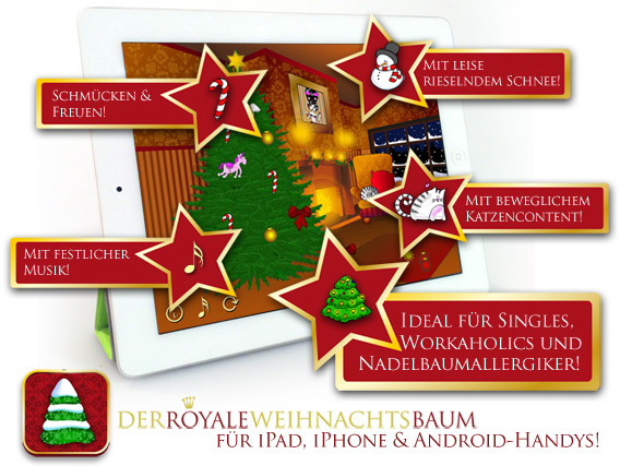 Royal Christmas Tree for iPhone, iPad, Android